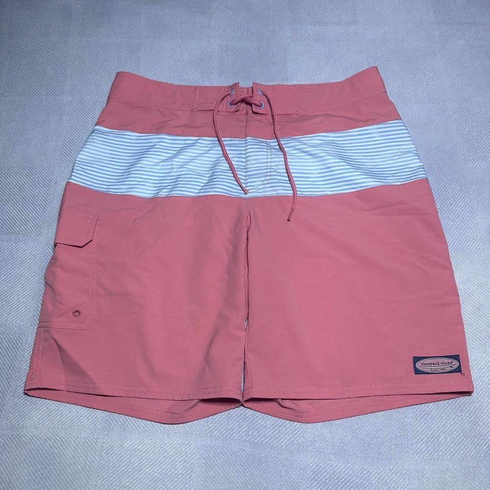 Vineyard Vines‎ Boardshorts Pink Beach Swim Lounge Shorts Men's Size 35